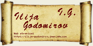 Ilija Godomirov vizit kartica